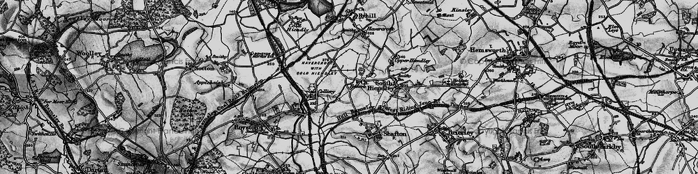 Old map of Felkirk in 1896