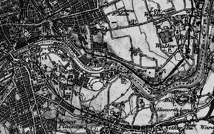 Old map of Felling Shore in 1898