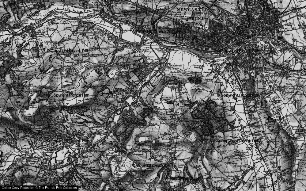 Old Map of Fellside, 1898 in 1898