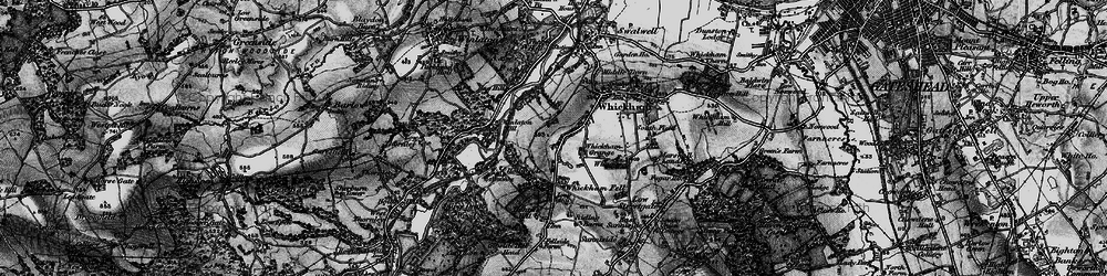 Old map of Fellside in 1898
