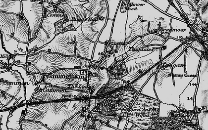 Old map of Bryant's Heath in 1898