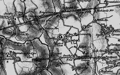 Old map of Felsted in 1896