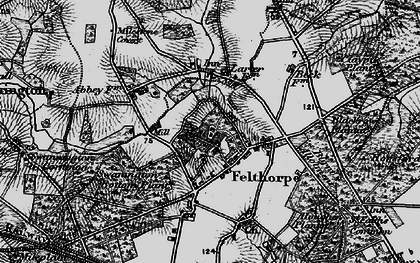 Old map of Felthorpe in 1898