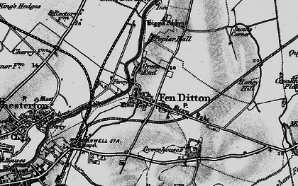 Old map of Biggin Abbey in 1898