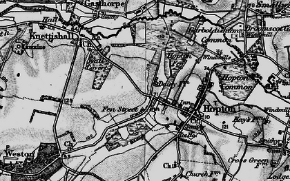 Old map of Fen Street in 1898