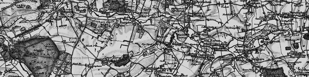 Old map of Fen Street in 1898