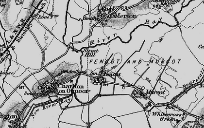 Old map of Fencott in 1896