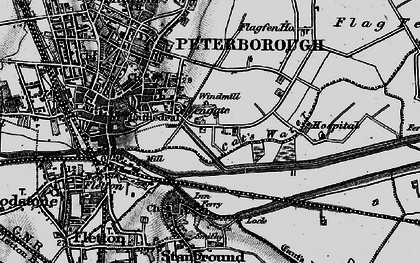 Old map of Fengate in 1898