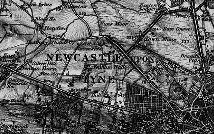 Old map of Fenham in 1898