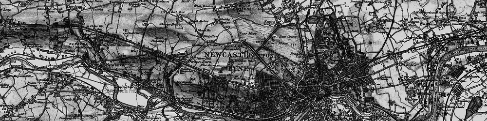 Old map of Fenham in 1898