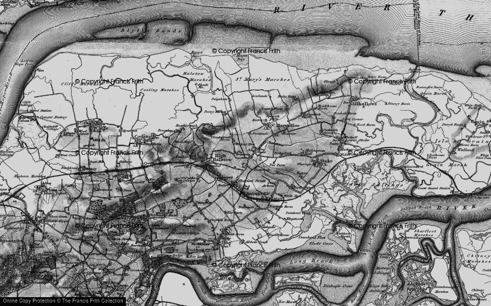 Old Map of Fenn Street, 1896 in 1896
