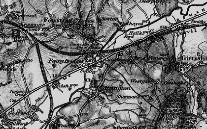 Old map of Fenny Bridges in 1898