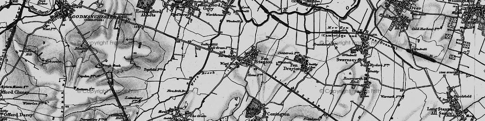 Old map of Bridgechapel in 1898