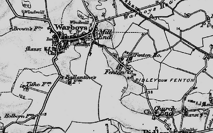 Old map of Fenton in 1898
