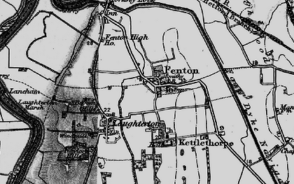 Old map of Fenton in 1899