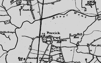Old map of Fenwick in 1895