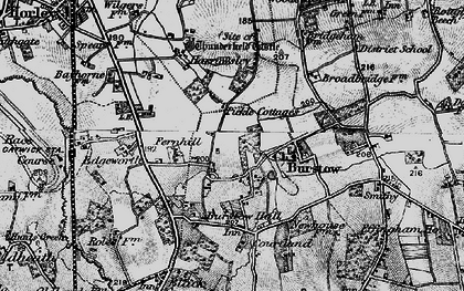 Old map of Fernhill in 1895