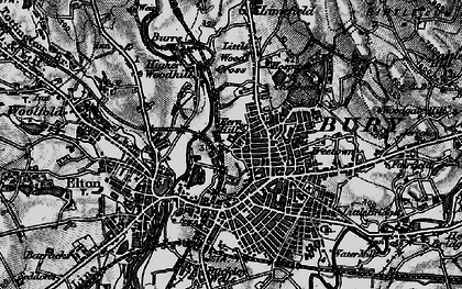 Old map of Fernhill in 1896