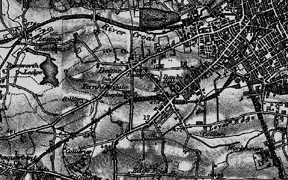Old map of Fernhill Gate in 1896