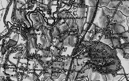 Old map of Fernhill Heath in 1898