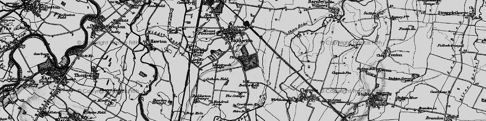 Old map of Balderfield in 1899