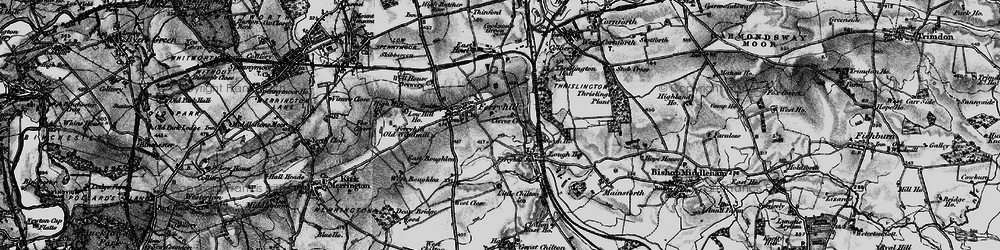 Old map of Ferryhill in 1897