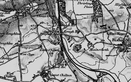 Old map of Ferryhill Station in 1897