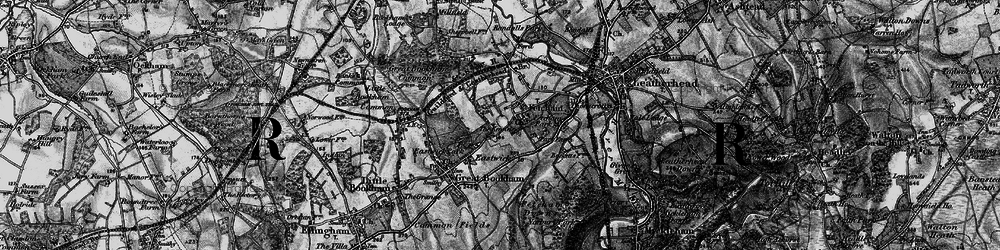 Old map of Fetcham in 1896