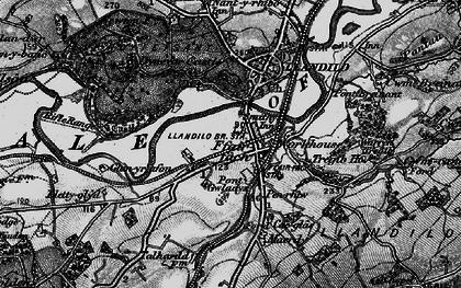Old map of Ffairfach in 1898
