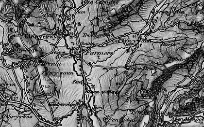 Old map of Afon Fanafas in 1898
