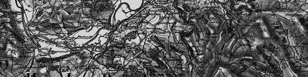 Old map of Brynglessy in 1896