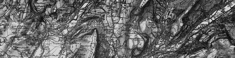 Old map of Fforest Gôch in 1898