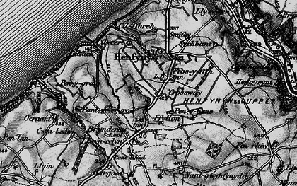 Old map of Ffos-y-ffîn in 1898