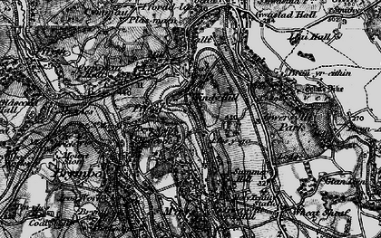 Old map of Ffos-y-go in 1897