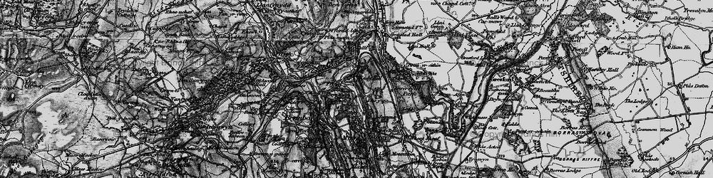 Old map of Alyn Waters Country Park in 1897