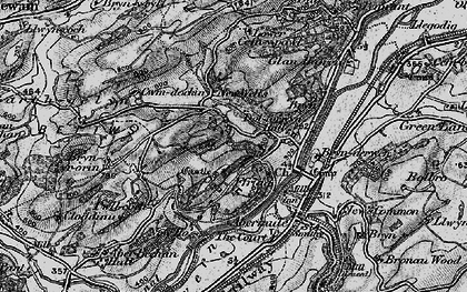 Old map of Brynrorin in 1899