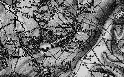 Old map of Fiddington Sands in 1898