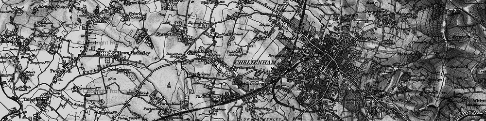 Old map of Fiddler's Green in 1896