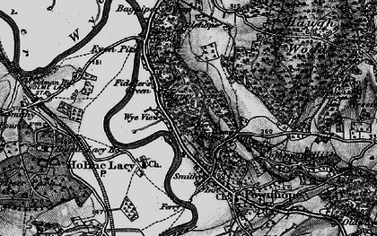 Old map of Fiddler's Green in 1898