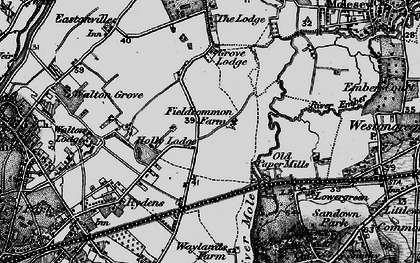 Old map of Field Common in 1896