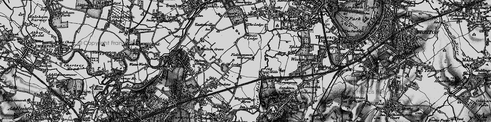 Old map of Field Common in 1896