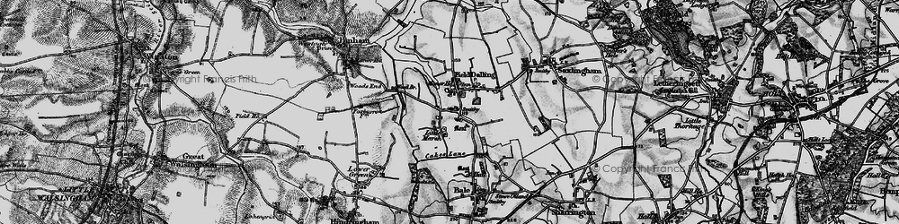 Old map of Field Dalling in 1899