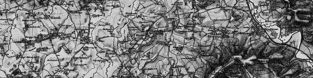 Old map of Fifehead Neville in 1898