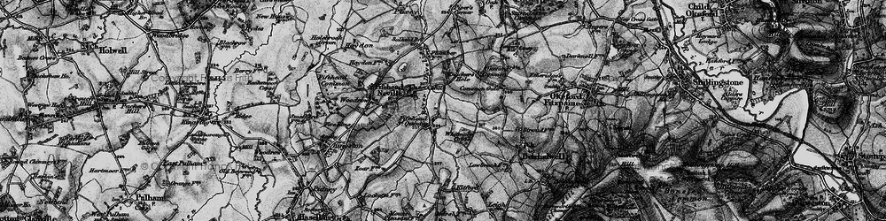 Old map of Fifehead St Quintin in 1898