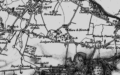 Old map of Fifield in 1895