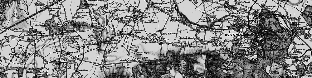 Old map of Fifield in 1895
