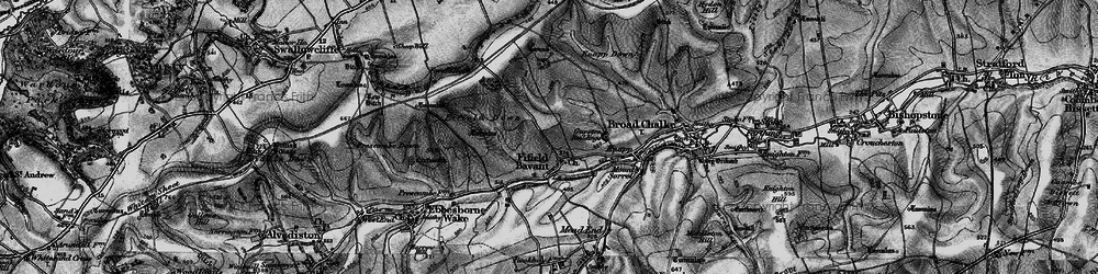 Old map of Fifield Bavant in 1895