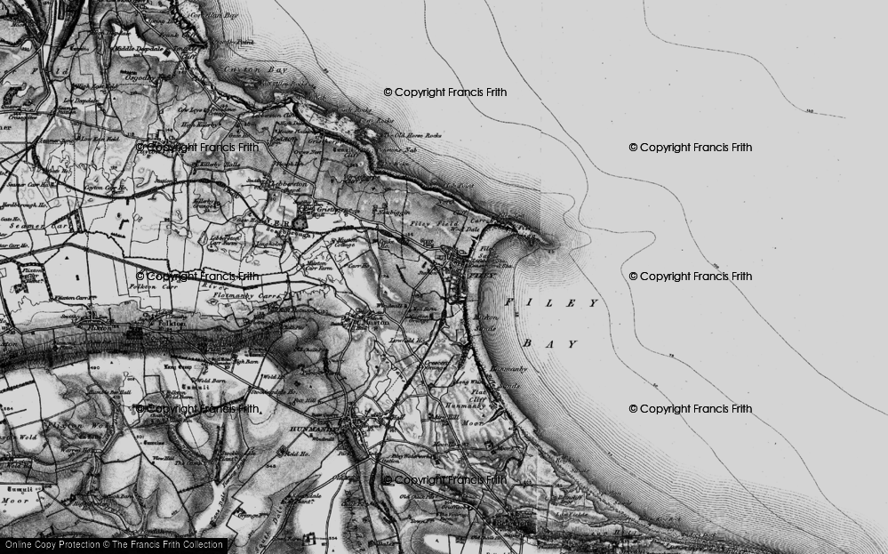 Old Map of Historic Map covering Brigg End in 1897