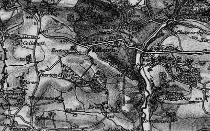 Old map of Bradbury Barton in 1898
