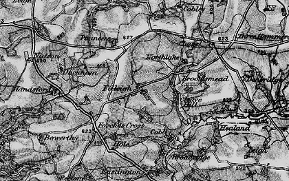Old map of Lewdon in 1898